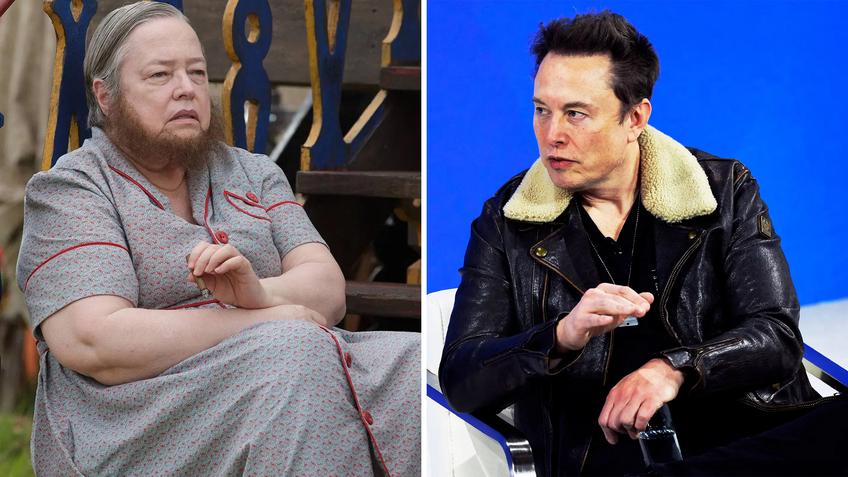 Kathy Bates Elon Musk Portray