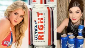Riley Gaines Ultra Right Woke Beer