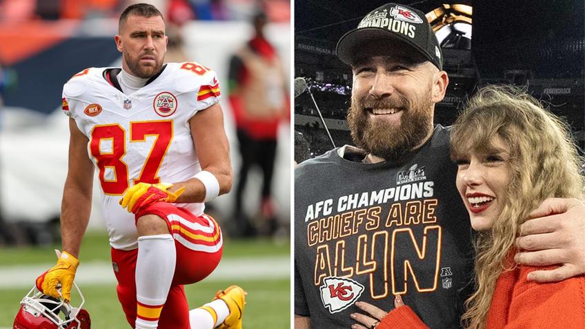 Travis Kelce Taylor Swifties Kneel