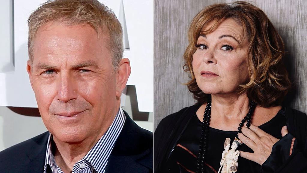 Kevin Costner and Roseanne Barr