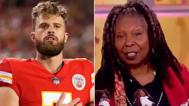 Whoopi Goldberg And Harrison Butker