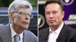 Elon Musk and Stephen King Platform X