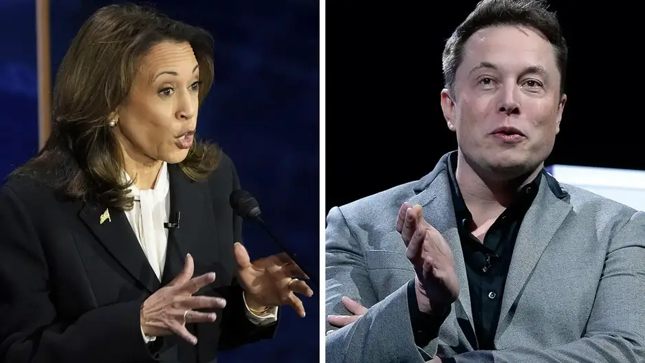 Elon Musk And Kamala Harris