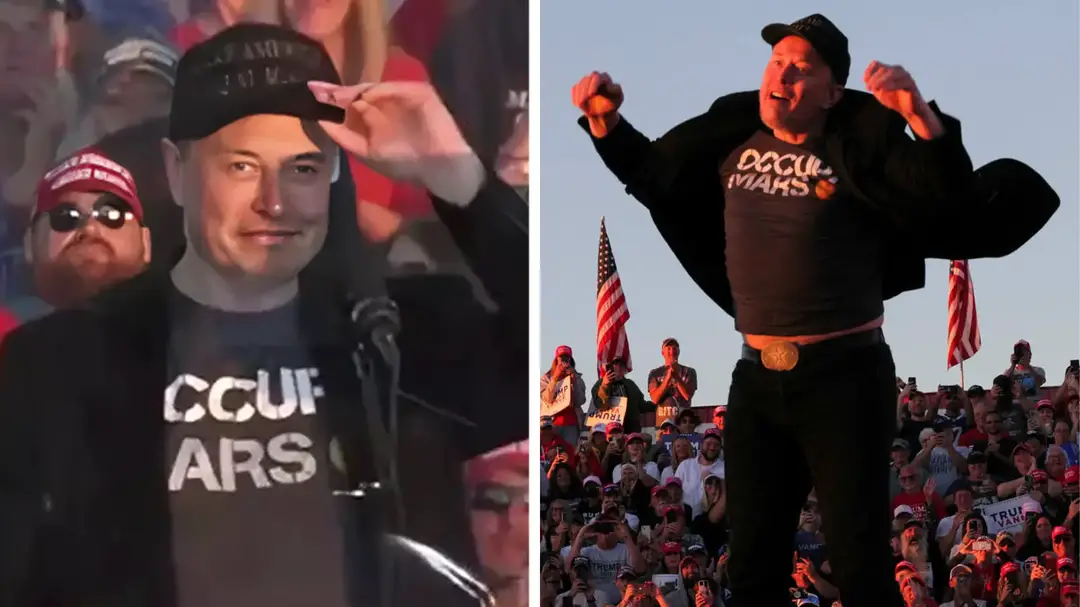 Elon Musk At Rally