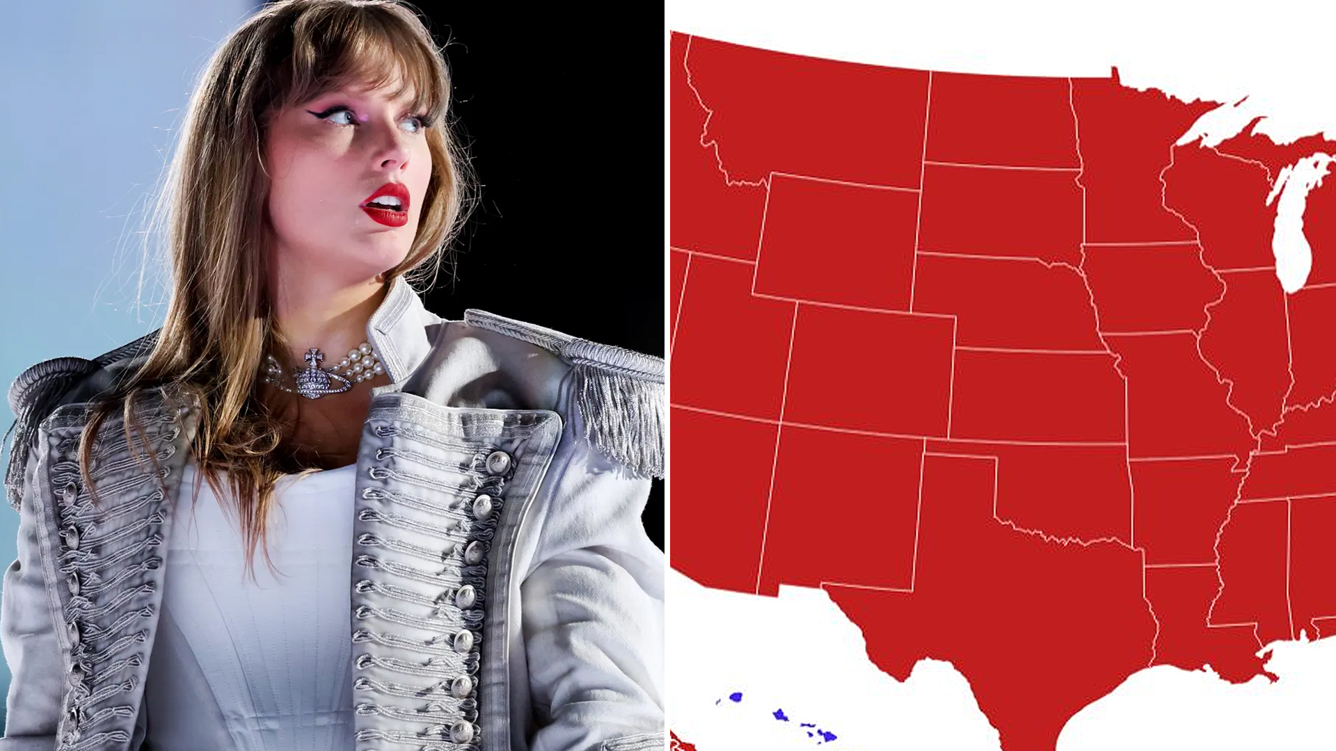 Taylor Swift Red States