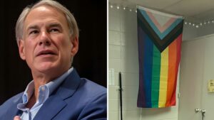 Texas Governor Pride Flags