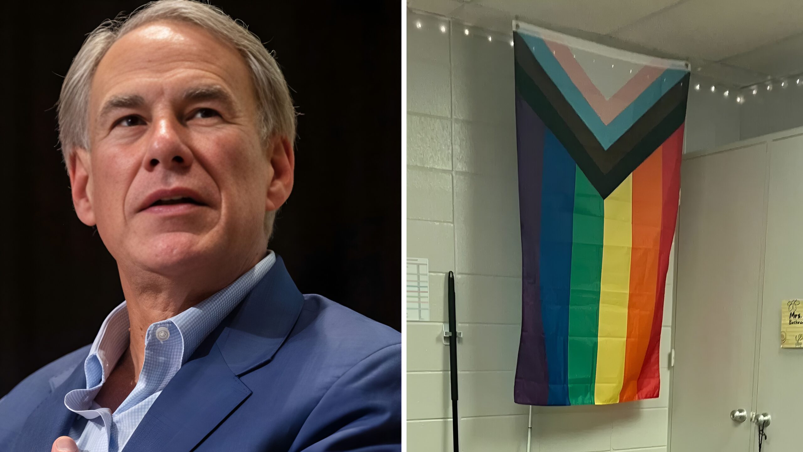 Texas Governor Pride Flags