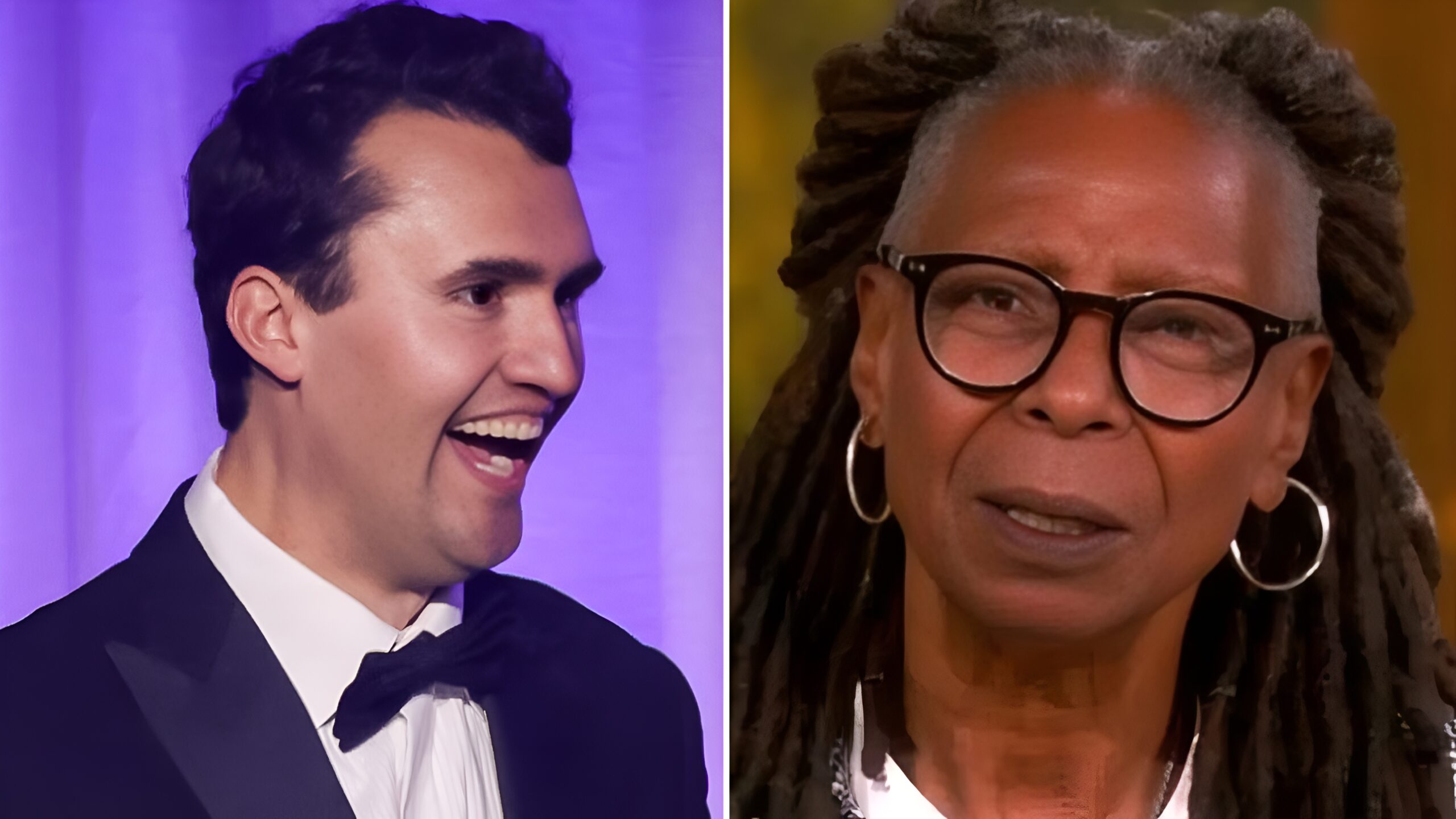 Charlie Kirk and Whoopi Goldberg