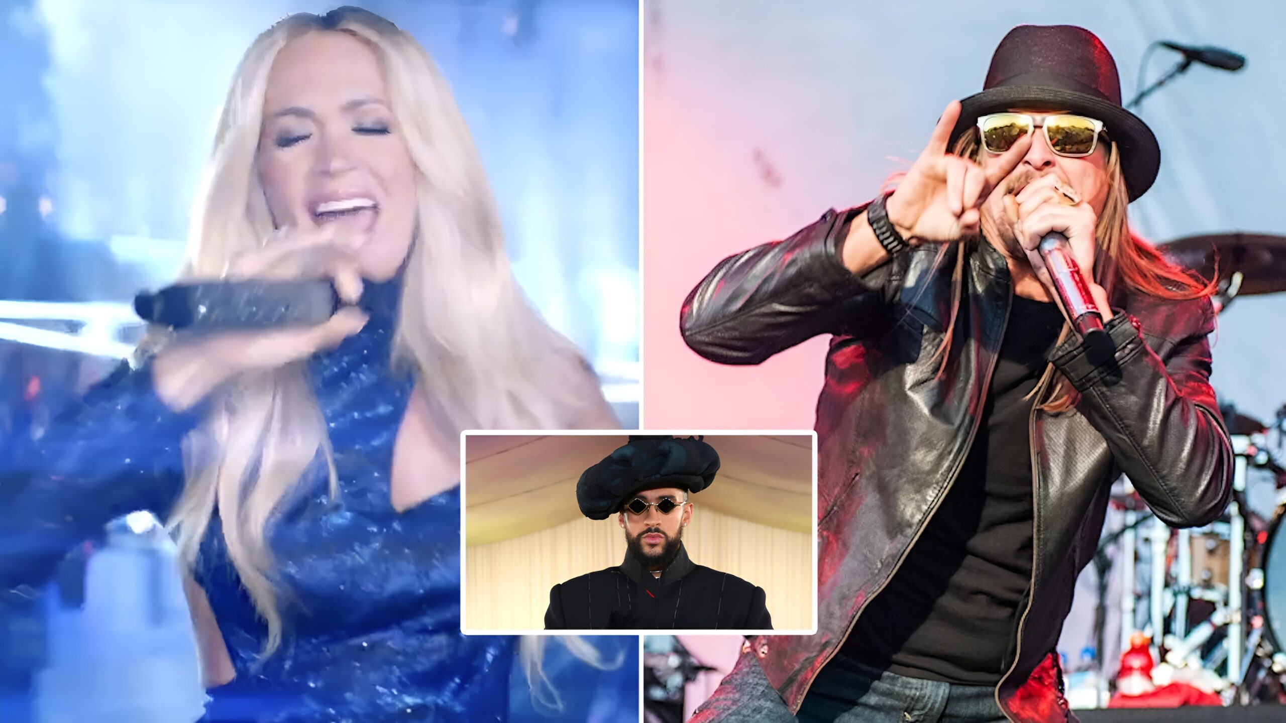 Carrie Underwood Kid Rock Bad Bunny