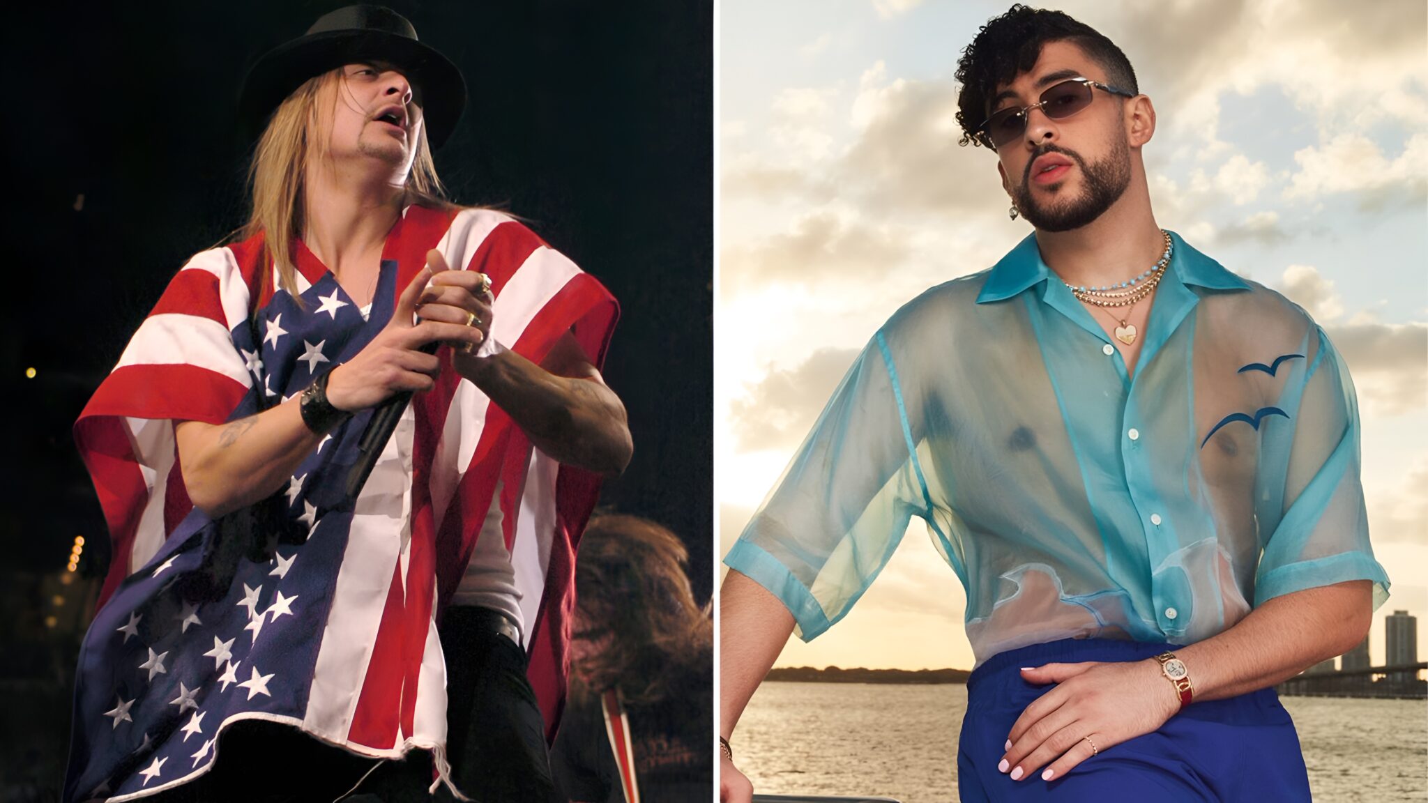 NFL Drops Bad Bunny, Picks Kid Rock as Super Bowl Halftime Savior, "Kid ...