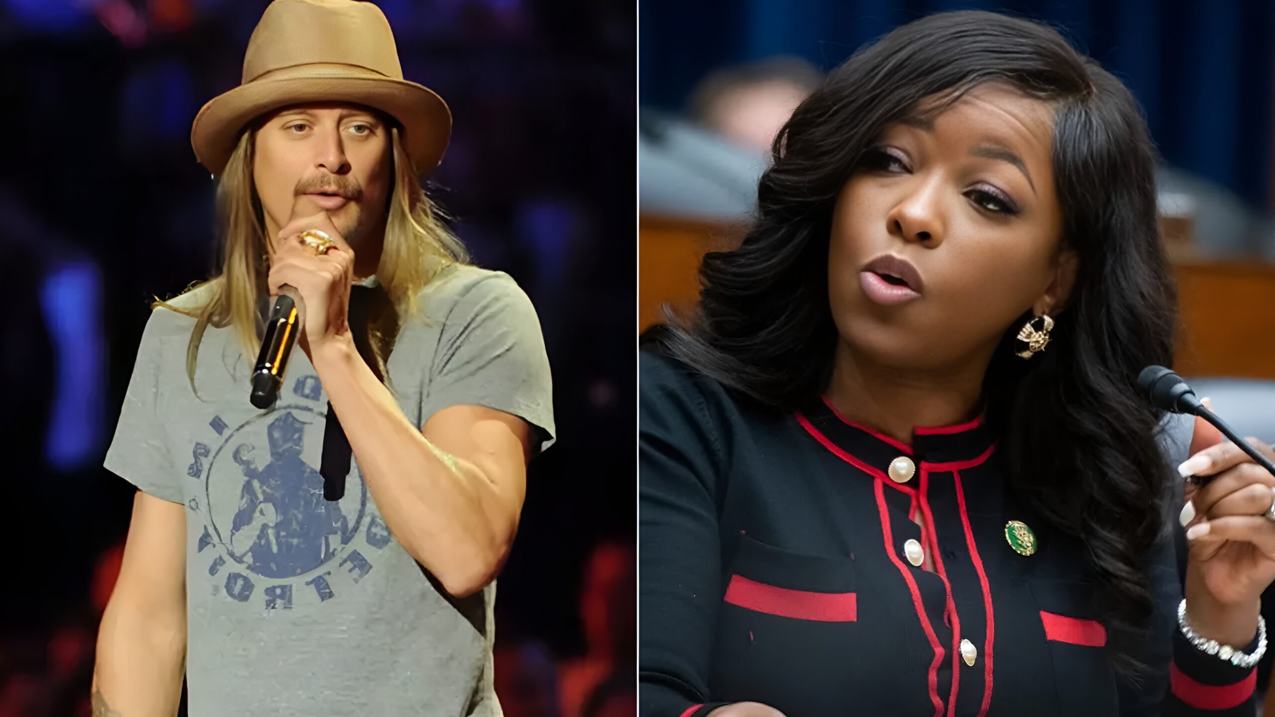 Kid rock and Jasmine Crocket