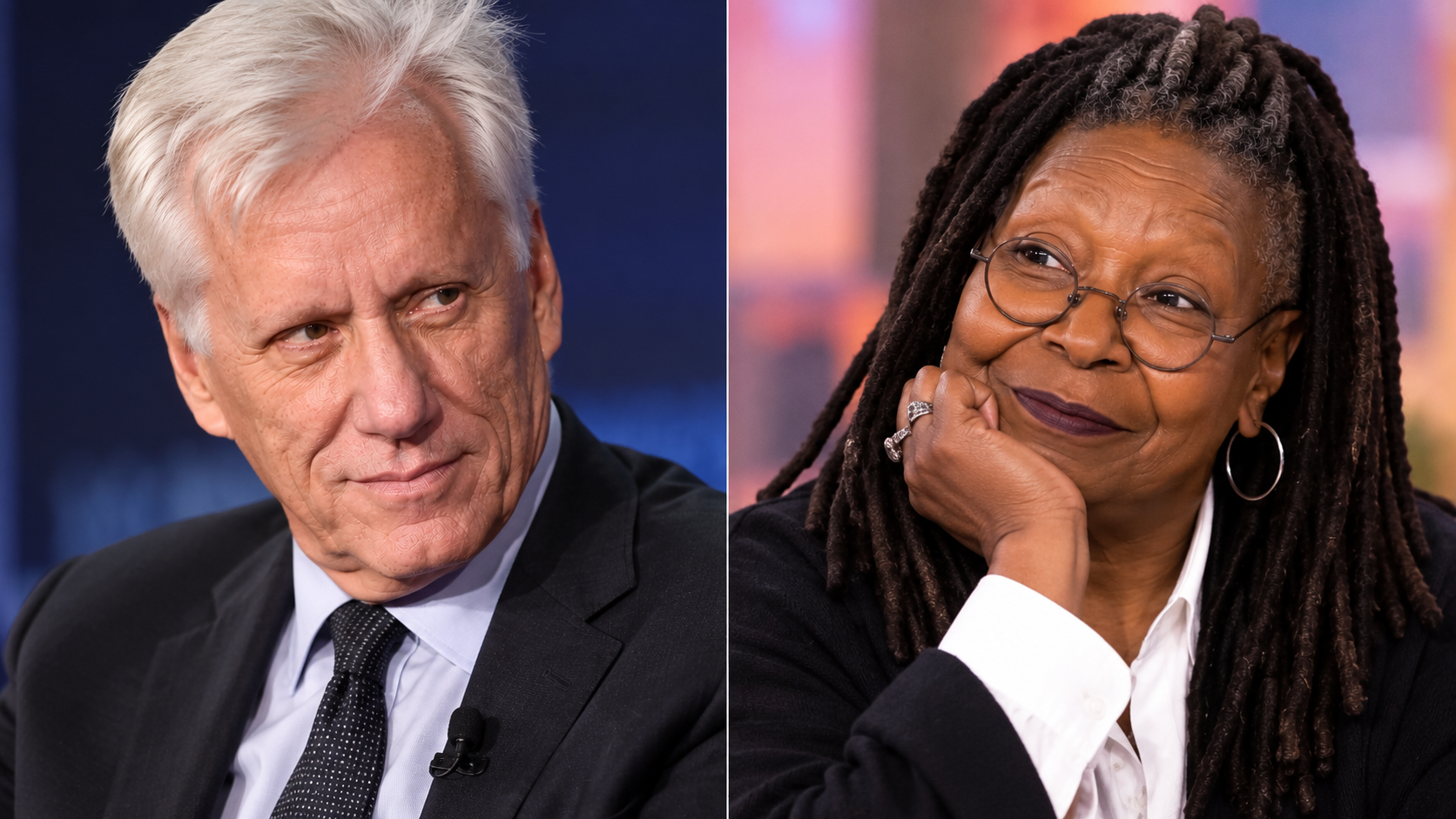 Whoopi Goldberg and James Woods