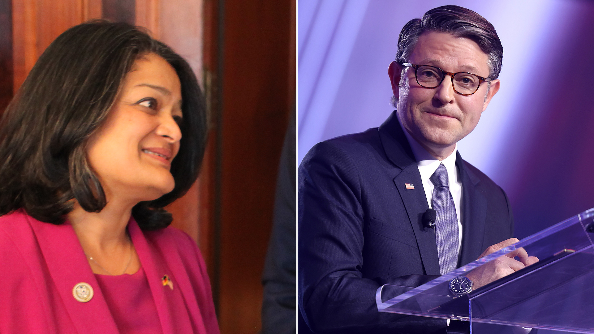 Pramila Jayapal Mike Johnson