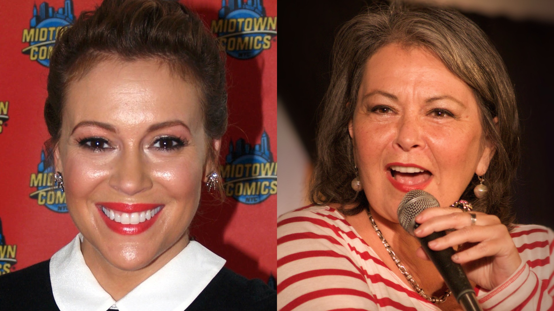 Alyssa Milano Roseanne Barr