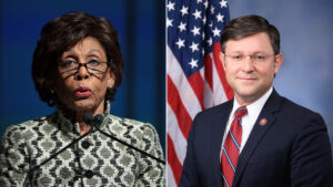 Maxine Waters Mike Johnson