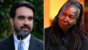 Zohran Mamdani and Whoopi Goldberg Vote