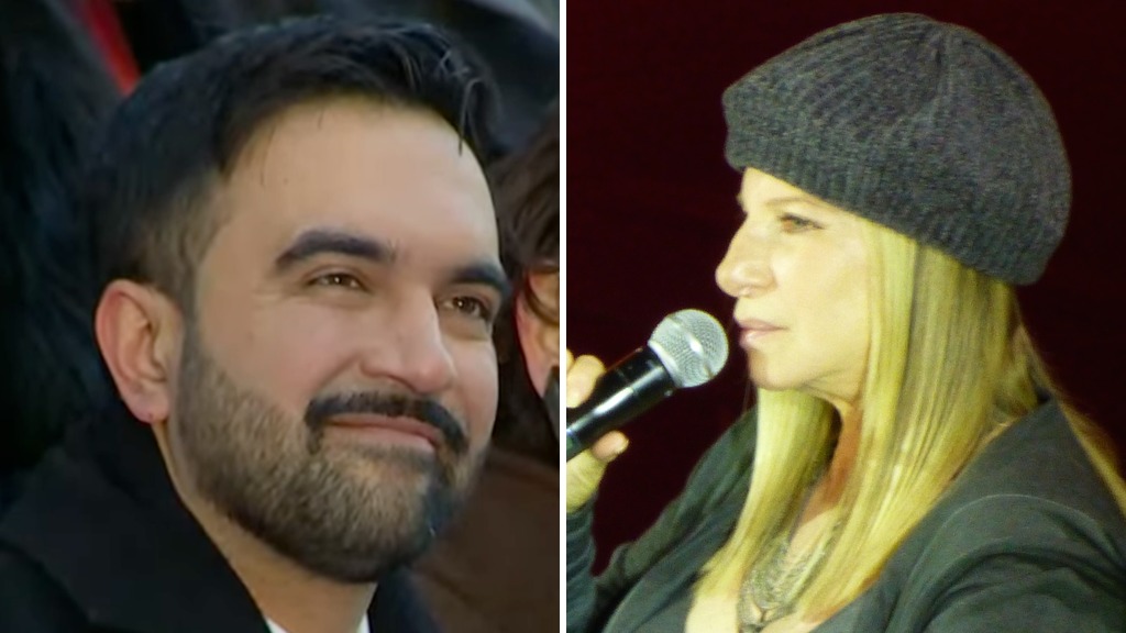 Barbra Streisand and Zohran mamdani